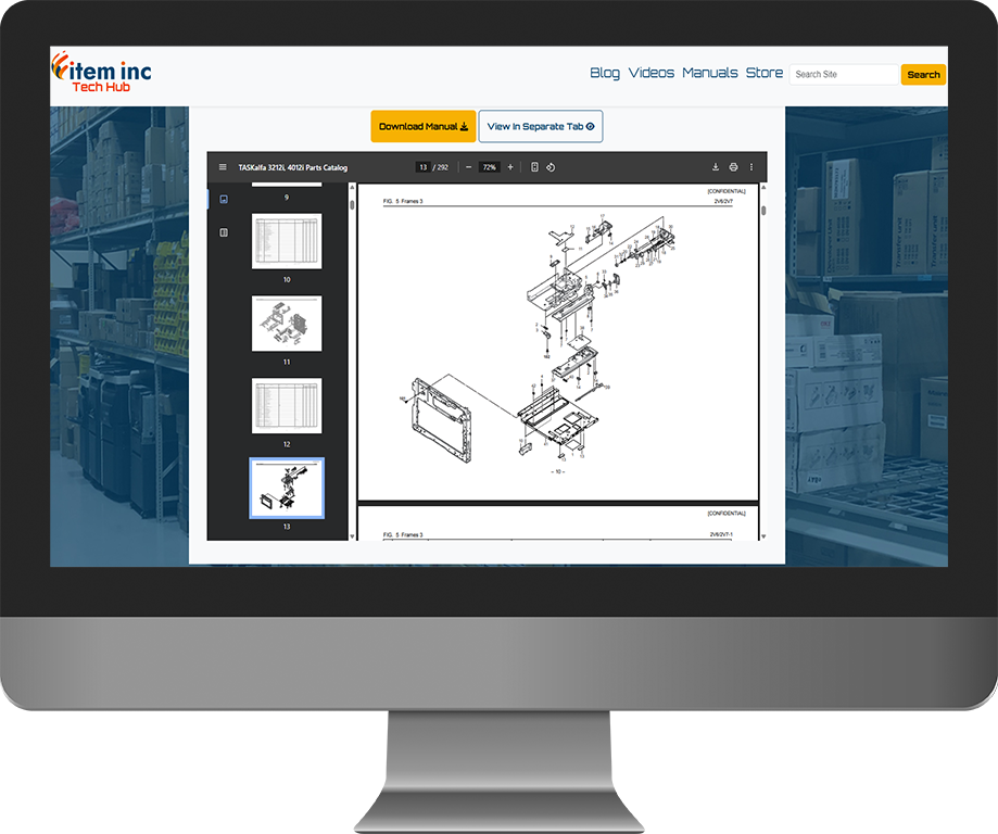 item inc's tech hub Kyocera manual view